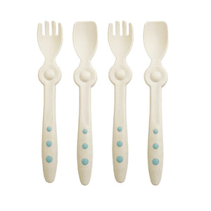 Stay Clean Spoon and Fork Blue